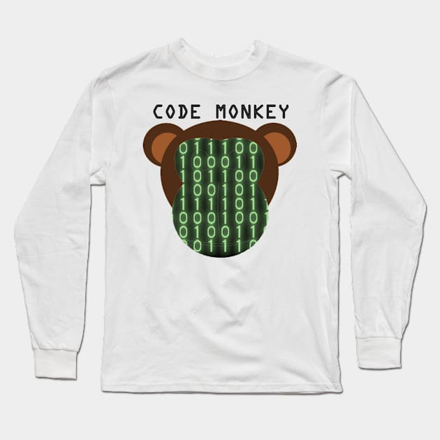 Code Monkey Long Sleeve T-Shirt by SunnieSydney